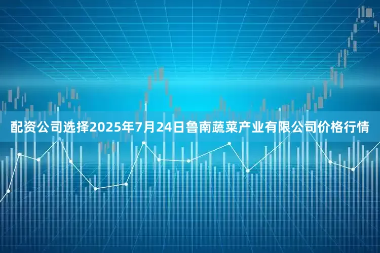 配资公司选择2025年7月24日鲁南蔬菜产业有限公司价格行情