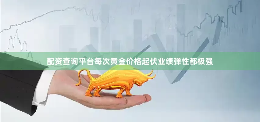 配资查询平台每次黄金价格起伏业绩弹性都极强
